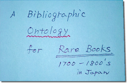 A Bibliographic, Domain Ontology for Rare Books Based on FRBRoo